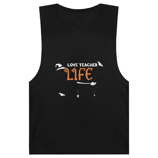 Love Teacher Life - Halloween Barnard Tanks