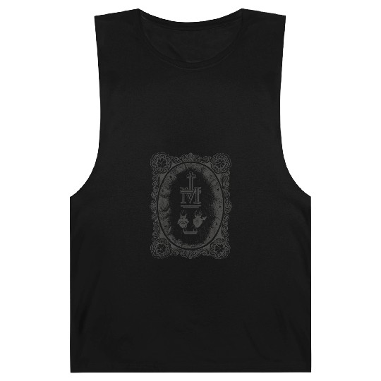 Medal Sacred Heart Immaculate Mary Cath Barnard Tanks