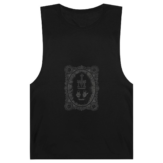 Medal Sacred Heart Immaculate Mary Cath Barnard Tanks