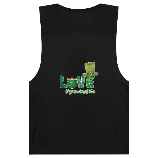 Shamrock Love Grandma Saint Patrick Day Barnard Tanks
