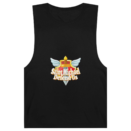 St. Michael the Archangel Icon Dragon Catholic Ang Barnard Tanks