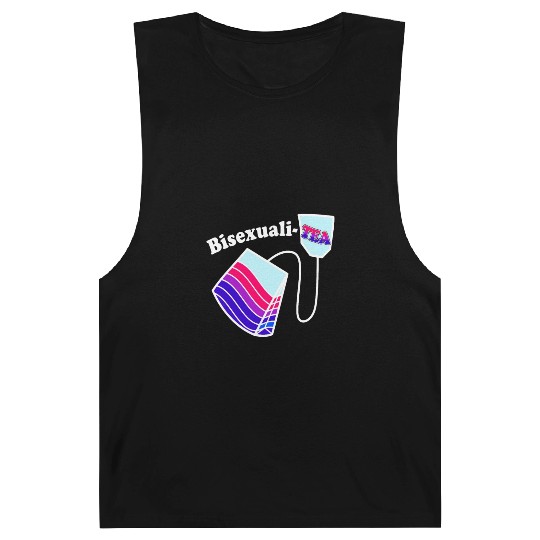 Bisexualitea Funny Bisexual Tea Bag Bi Pride Color Barnard Tanks