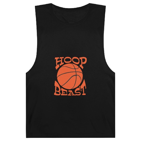 Hoop Beast / slam dunk - funny basketball saying Barnard Tanks