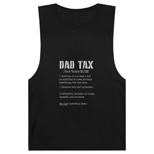 Vintage Dad Tax Definition Men Funny Father's Day Barnard Tanks