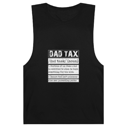 Vintage Dad Tax Definition Men Funny Father's Day Barnard Tanks