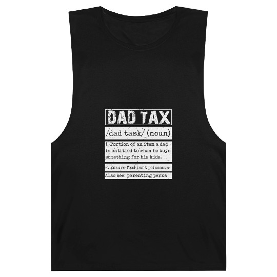 Vintage Dad Tax Definition Men Funny Father's Day Barnard Tanks