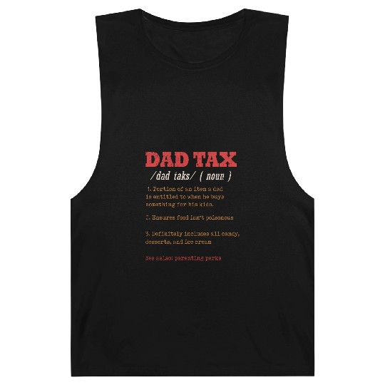 Vintage Dad Tax Definition Men Funny Father's Day Barnard Tanks