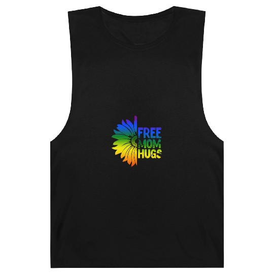 Free Mom Hugs, LGBT Sunflower Barnard Tanks