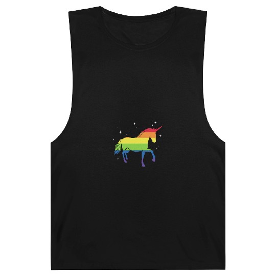 LGBT Unicorn Rainbow Flag Barnard Tanks