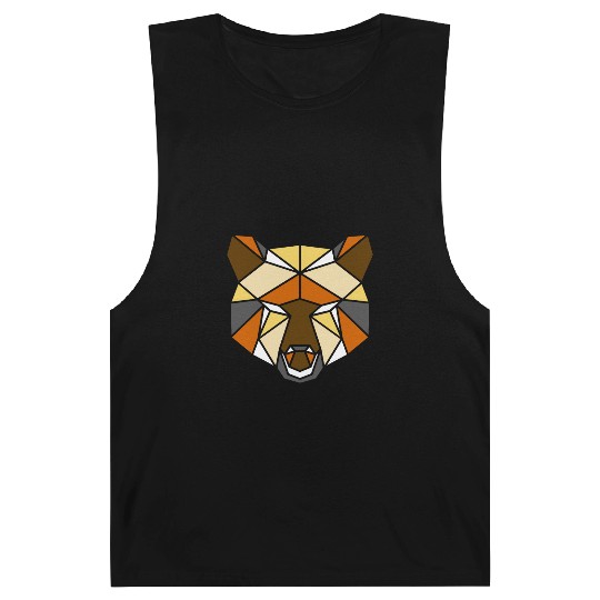 LGBT Bear Barnard Tanks, LGBT bear Geometric Bear Pride,