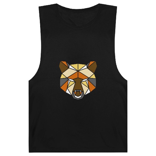 LGBT Bear Barnard Tanks, LGBT bear Geometric Bear Pride,