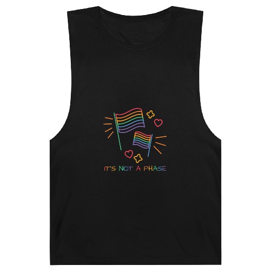 It's Not A Phase LGBT Gay Pride Month Colors Rainb Barnard Tanks