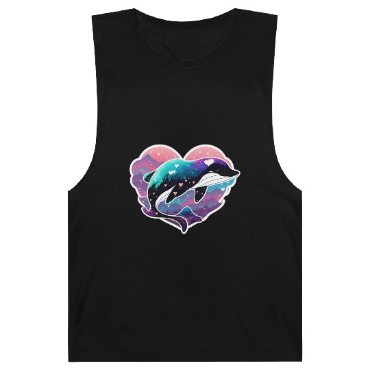 Orca Is My Valentine, Love Hearts Orca Valentines Barnard Tanks