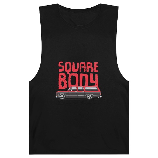 square Cardinal Red Barnard Tanks