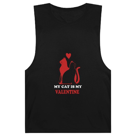 My Cat Is My Valentine Barnard Tanks