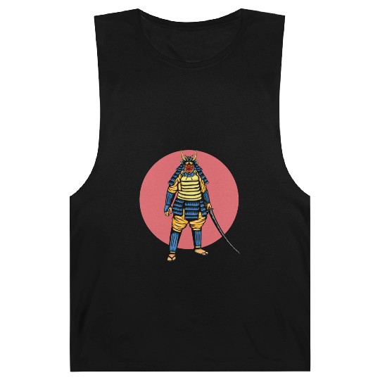 Japanese samurai warrior young pink mask Barnard Tanks