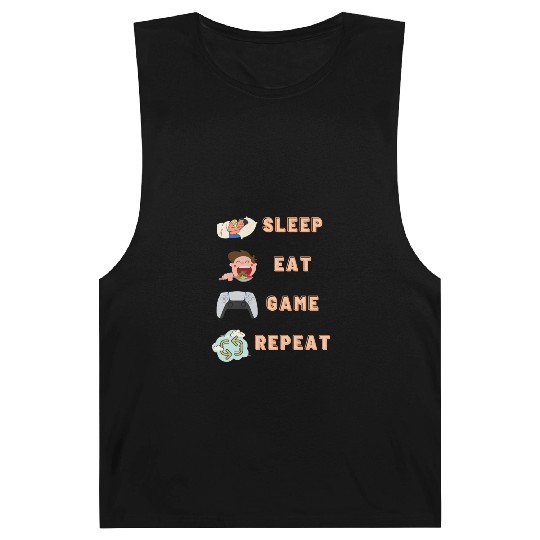 sleep eat game repeat PlayStation Barnard Tanks