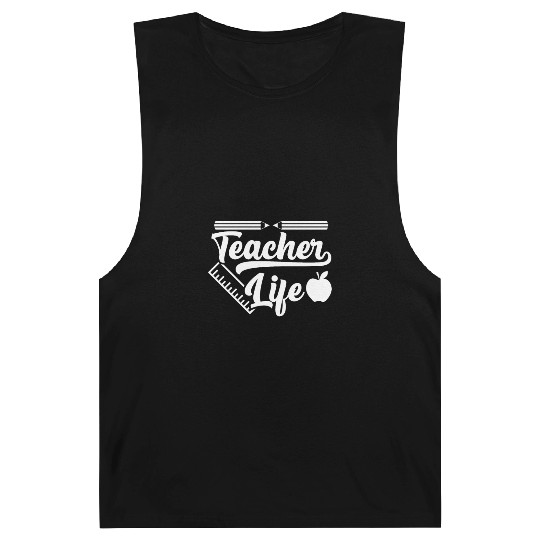 Teacher Life Cute Teacher's Day First Day Of Schoo Barnard Tanks
