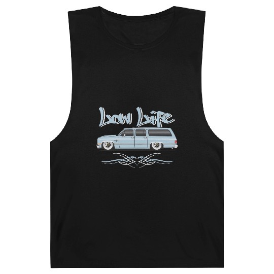 low life Light Blue Barnard Tanks
