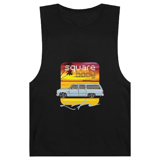 square Light Blue Barnard Tanks