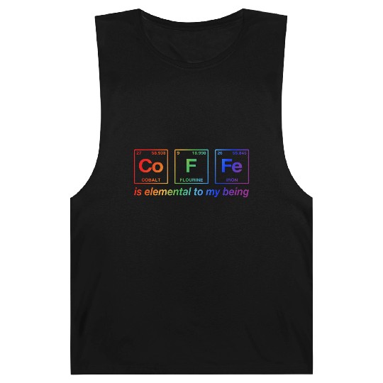 COFFEE - with elements of the periodic table LGBTQ Barnard Tanks