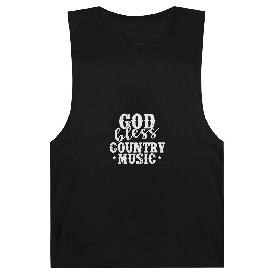 God bless Country Music USA America Cowboys Barnard Tanks