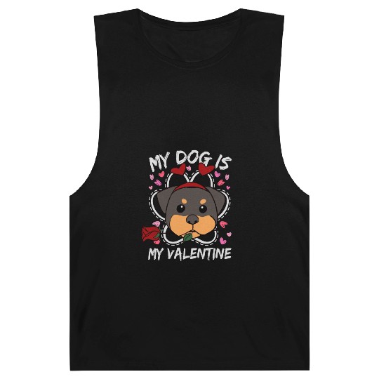 My Dog Is My Valentine Barnard Tanks