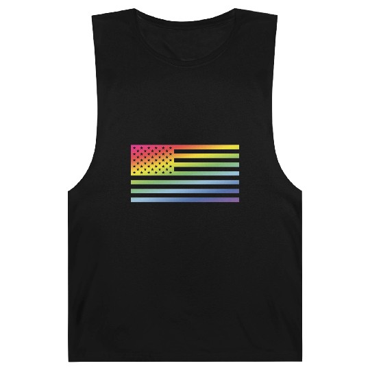 Stars And Stripes / Rainbow Flag (America) Barnard Tanks
