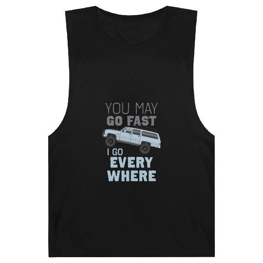 YOU MAY Light Blue Barnard Tanks
