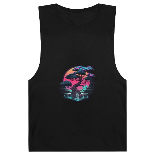 Synthwave Bonsai Tree Barnard Tanks