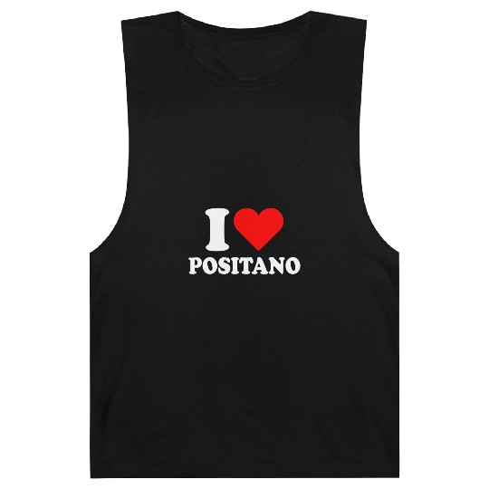 I Love Positano Italy Travel Heart Amalfi Coast Barnard Tanks