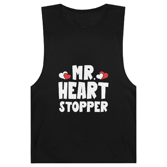 Mr Heart Stopper Funny Boyfriend Valentine's Day Barnard Tanks