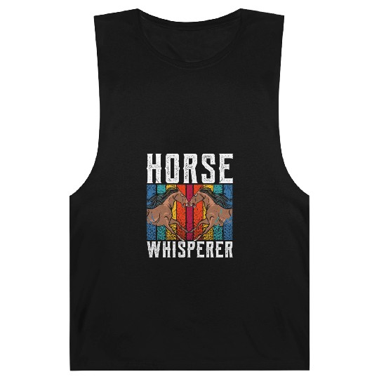 Horse Whisperer Equestrian Rider Riding Lover Barnard Tanks