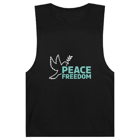 Peace & freedom - peace dove Barnard Tanks