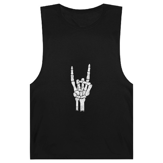Skeleton Hand Rock Metal Sign Barnard Tanks