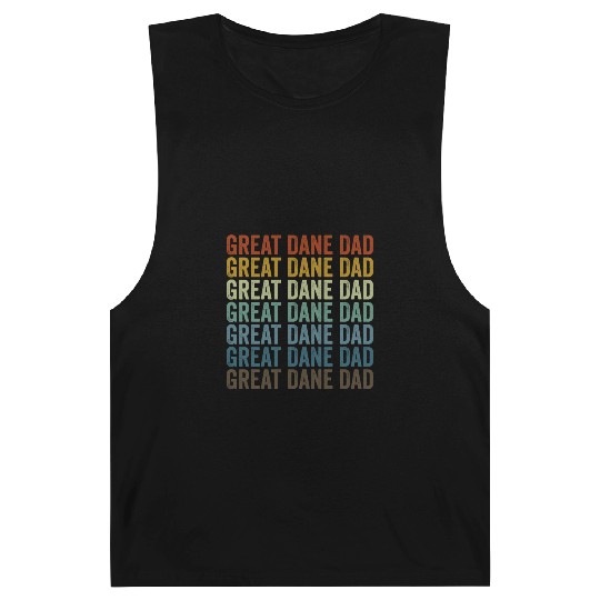Great Dane Dad Great Dane Dog Lover Dog Dad Barnard Tanks