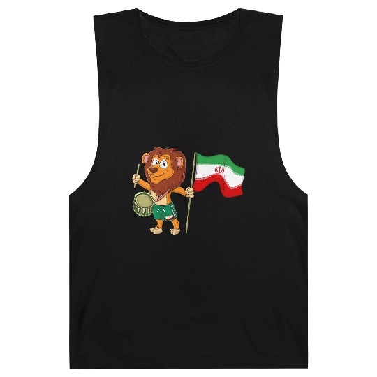 Lion with the Iran flag Barnard Tanks