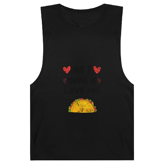 Vintage I Love Tacos Groovy Tacos Are My Valentine Barnard Tanks