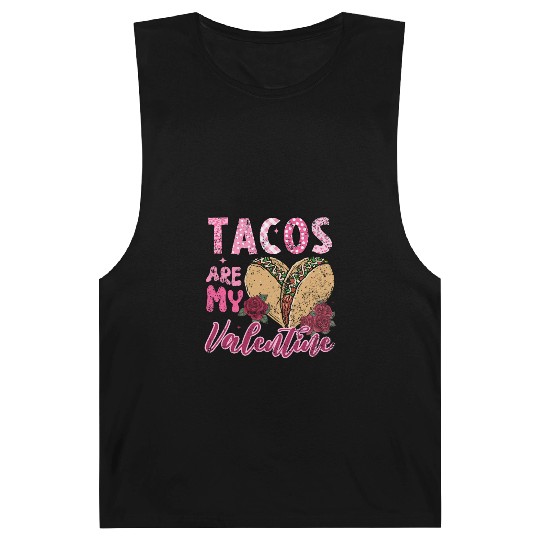 Tacos Are My Valentine I Love Tacos Valentines Day Barnard Tanks