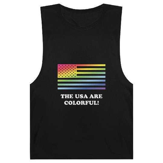 The USA Are Colorful! (Stars And Stripes) Barnard Tanks
