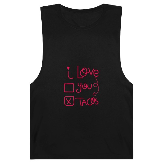 Funny I Love Tacos Are My Valentine I Heart Taco Barnard Tanks