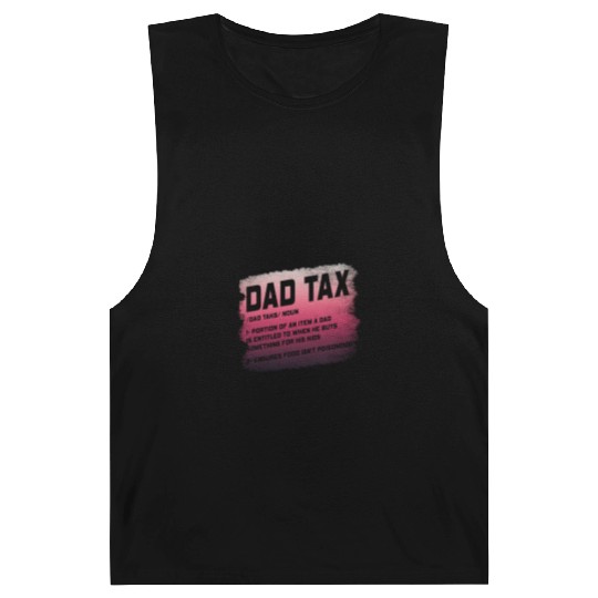 Vintage Dad Tax Definition Men Funny Father's Day Barnard Tanks