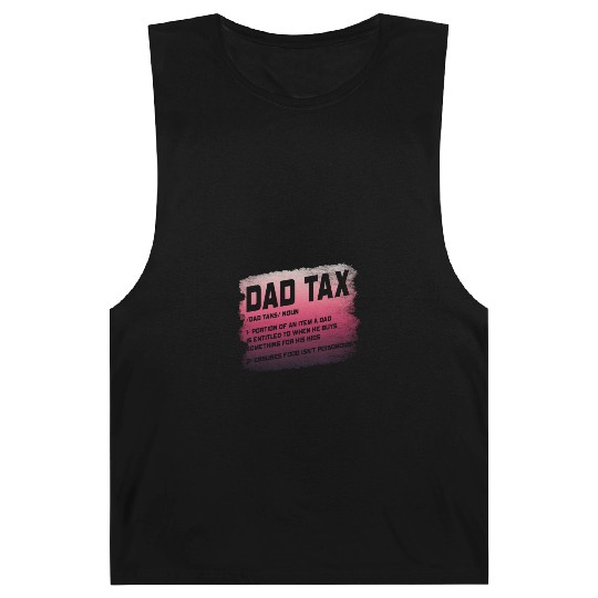 Vintage Dad Tax Definition Men Funny Father's Day Barnard Tanks