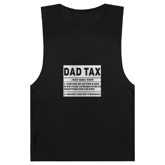 Vintage Dad Tax Definition Men Funny Father's Day Barnard Tanks