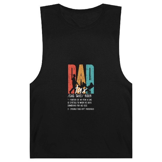 Vintage Dad Tax Definition Men Funny Father's Day Barnard Tanks