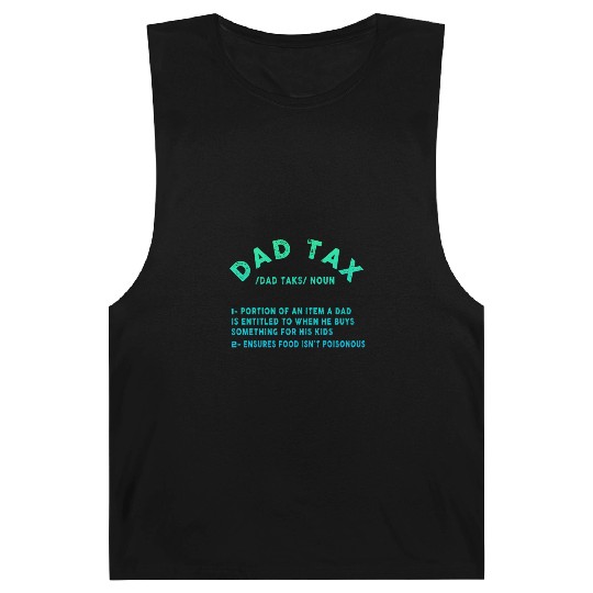 Vintage Dad Tax Definition Men Funny Father's Day Barnard Tanks