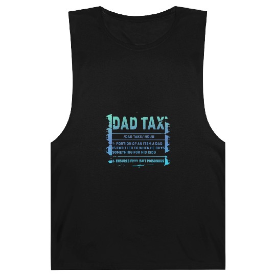 Vintage Dad Tax Definition Men Funny Father's Day Barnard Tanks