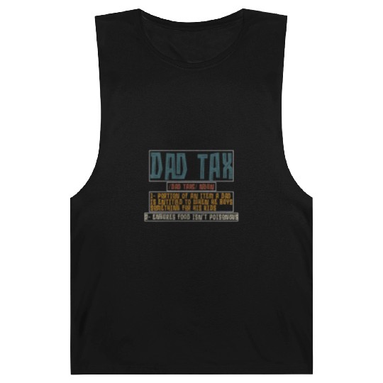 Vintage Dad Tax Definition Men Funny Father's Day Barnard Tanks