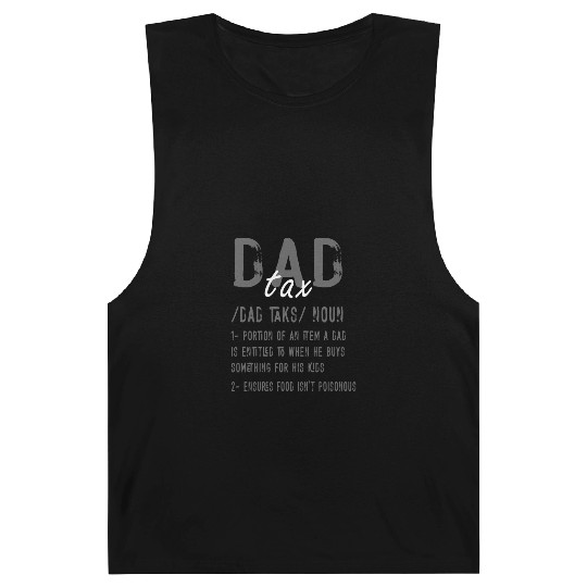 Vintage Dad Tax Definition Men Funny Father's Day Barnard Tanks