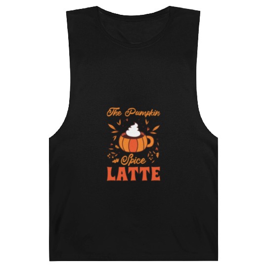 Pumpkin Spice Latte Halloween Coffee Lover Tarot Barnard Tanks